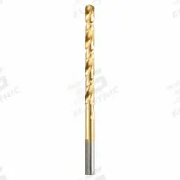 MILWAUKEE Jobber Length Drill Bit: 1/4", 135° Split Point, TiN-Coated HSS, Parabolic Flute (MPN 48-89-2213). Key specifications — attr1225567: 0.2500.