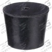 Stopper: Natural Rubber, 5 Stopper Size, 23 mm Bottom Dia, 27 mm Top Dia, 25 mm Overall Ht, Black (MPN RST5-H). Key specifications — Brand: APPROVED VENDOR; Color: Black; Stopper Size: 5; Material: Natural Rubber.
