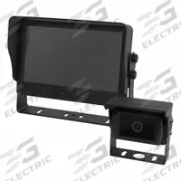 ECCO AI Reversing Camera System: 65' cable/C2013B-AI Camara/M7000B-AI Monitor (MPN K7000B-AI-WWG). Key specifications — Product Type: Backup Cameras; Audio Output: Speakers on Monitor; Camera Pixels: 720p; Camera Resolution: 720p; Operating Voltage: 12-24V; Brand: ECCO; Features: It Also Delivers Real-Time Alerts for Unsafe Driving Behavior, Giving Fleets the Tools to Monitor Compliance and Manage Incidents Effectively; Includes: C2013B-AI Camara.
