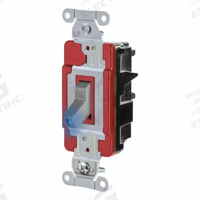 HUBBELL Wall Switch: Toggle Switch, 3-Way, Maintained, Gray, 120/277V AC - Toggle Wall Switches