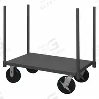 APPROVED VENDOR Platform Truck: 3,600 lb, 60 in L x 30 in W x 11 1/8 in H Deck, Solid, 14 ga Deck (MPN PST-3060-95). Key specifications — Side Panel Type: No Side Panels; Brand: APPROVED VENDOR; Color: Gray; Caster/Wheel Configuration: (2) Swivel.