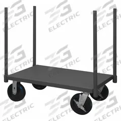 APPROVED VENDOR Platform Truck: 3,600 lb, 60 in L x 30 in W x 11 1/8 in H Deck, Solid, 14 ga Deck (MPN PST-3060-95). Key specifications — Side Panel Type: No Side Panels; Brand: APPROVED VENDOR; Color: Gray; Caster/Wheel Configuration: (2) Swivel.