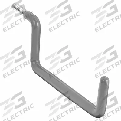 APPROVED VENDOR Ladder Hook: Screw-In, 30 lb Wt Capacity, 1 Points per Hook, Gray - Screw-In Tool & Garage Hooks