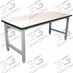 PRO-LINE Workbench: Adj Ht, Laminate, 60 in x 36 in, 5,000 lb Overall Load Capacity, Gray (MPN HD6036P/A31/HDLE-6). Key specifications — Brand: PRO-LINE.