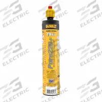 DEWALT Anchoring Adhesive: Adhesive Anchors, Concrete/Masonry, Epoxy, Cartridge, 1:1, Adhesive (MPN DFC114110). Key specifications — Compatible Material: Masonry; ICC Approved for Un-Cracked Concrete: Yes; Includes: Plastic Cartridges; Mixing Ratio: 1:1; Brand: DEWALT; Compatible Anchor Type: Adhesive Anchors; Container Type: Cartridge; ICC Approved for Cracked Concrete: Yes.