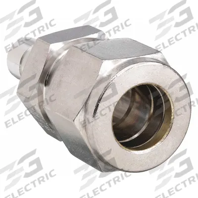 PARKER Compression Fitting Adapter: 5/16 in OD x 1/4 in OD Fitting Size - Double-Ferrule Stainless Steel Fittings