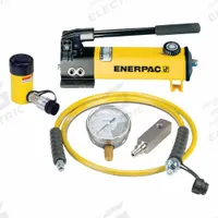 ENERPAC Cylinder and Hand Pump Set: 5 ton Cylinder Nominal Capacity, 5 in Cylinder Stroke, RC55 (MPN SCR55H). Key specifications — attr96781: GA4; attr96779: RC55; attr96780: P142; attr98877: ENERPAC.