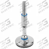KIPP Male-End Leveling Mount: Swiveling Stud, M16 Thread Size, 100 mm, 25 kN Capacity (MPN K1303.110016X190). Key specifications — Finish: Polished; Base Shape: Round; Load Capacity: 25 kN.