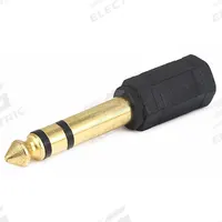 MONOPRICE Audio Adapter: (1) 1/4 in Stereo Male x (1) 3.5 mm Stereo Female Adapter, Black (MPN 7139). Key specifications — Product Type: Audio Adapter; Manufacturer Part Number: 7139; Brand: MONOPRICE; End 1 Connection Type: 1/4 in Stereo Male; End 2 Connection Type: 3.5 mm Stereo Female.