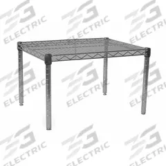 APPROVED VENDOR Low Profile Dunnage Rack: 14 in x 36 in x 24 in, Steel, 800 lb Load Capacity, Silver (MPN 2HFX3). Key specifications — Finish: Chrome; Color: Silver; Brand: APPROVED VENDOR; Material: Steel; Included: Shelf.