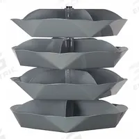 DURHAM MFG Revolving Storage Bin: 46 1/2 in x 44 in, 4 Levels, Scoop Bottom, 5 Bins per Level (MPN 1504-95). Key specifications — Includes: Hardware; Brand: DURHAM MFG.