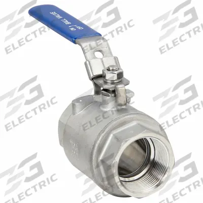 USA INDUSTRIALS Manual Two-Way Ball Valve: 1 1/2 in, 304 Stainless Steel, Straight Valve Body - Stainless Steel Ball Valves