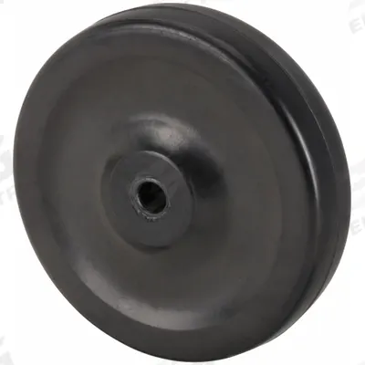APPROVED VENDOR Caster Wheel: 4 in Wheel Dia., 1 in Wheel Wd, Rubber, 140 lb Load Rating - Solid Rubber Wheels