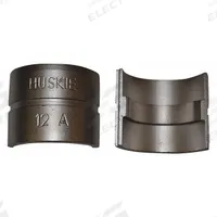 HUSKIE TOOLS Upper and Lower Crimping Die: 1/2 in Aluminum, Aluminum Duplex Oval Sleeves, 1 Sizes (MPN 12A). Key specifications — attr511073: Aluminum Duplex Oval Sleeves; attr511072: Wire Rope; attr473934: HUSKIE TOOLS; attr511069: Blue; attr542116: 1/2 in Aluminum; attr511066: 13D361.