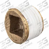 APPROVED VENDOR Plug: Square Drive Cored Plug, 2 in, BSPT Threaded, Class 125, C89833 Brass, PTFE (MPN ZUSA-PF-10705). Key specifications — Brand: APPROVED VENDOR; Maximum Operating Pressure: 125 psi @ 72° F.