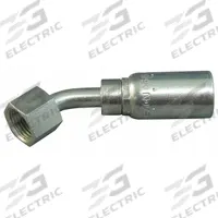 KURT Hydraulic Crimp Fitting: Carbon Steel, 45° Elbow, -8 For Hose Dash Size, Female x Male (MPN FFX45-08-08). Key specifications — Fitting Gender: Female x Male; Fitting Connection Type: ORS x Hose End; For Hose Dash Size: -8; Thread Size: 13/16"-16; Brand: KURT.