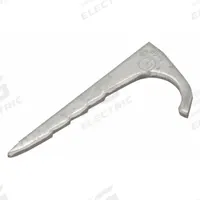 RACO Nail Strap: Steel, Galvanized, 1/2 in Trade Size / Wire Range (MPN 2252). Key specifications — Manufacturer Part Number: 2252; Compatible Conduit Trade Size: 1/2 in; Material: Steel; Finish: Galvanized; Color: Gray; For Use With: Armored; Flex; MC.