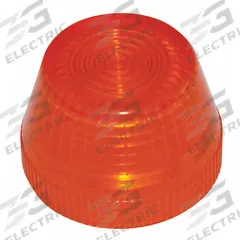 EATON Pilot Light Lens: 30 mm Panel Mounting Hole Dia, Amber, Fresnel, Incandescent/LED, HT800 (MPN HT8LA). Key specifications — Brand: EATON; Compatible with Series: HT800; Lens Material: Plastic.