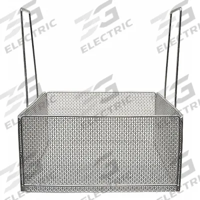 MARLIN STEEL WIRE PRODUCTS Parts Washer Basket: Rectangular, Stainless Steel, Silver - Rectangular Parts Washer Baskets