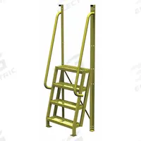 TRI-ARC Configurable Platform Ladder: 7.7 ft Overall Ht, 30 in Overall Wd, 20 in Overall Dp, Steel (MPN UCL7504242). Key specifications — Material: Steel; Color: Yellow; Brand: TRI-ARC.