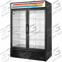 TRUE REFRIGERATION Freezer Merchandiser: 78 1/2 in x 54 1/8 in x 31 5/8 in, Black, Swing, 4 Shelves (MPN GDM-49F-HC-TSL01-Black). Key specifications — attr1277723: TRUE REFRIGERATION; attr1277683: R-290; attr1277688: Swing; attr1277691: Yes; attr1277694: Black; attr1280729: GDM.