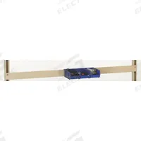 PRO-LINE Bin Rail: 4 in Overall Ht, 72 in Overall Wd, 1 1/2 in Overall Dp, Beige, Steel, 4 in (MPN BH72). Key specifications — Includes Mounting Hardware: Yes; Color: Beige.