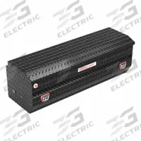 WEATHER GUARD Utility Chest Truck Box: Utility Chest Truck Box, Aluminum, 20 in Overall Dp, Keyed (MPN 634-5-04). Key specifications — Brand: WEATHER GUARD; Color: Gloss Black; Latch Type: Push Button.