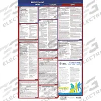 JJ KELLER Labor Law Poster: TX, English, Plastic, 24 in x 40 in, Federal and State Labor Law (MPN 300-TXWC-1). Key specifications — State/Province: TX; Language: English.
