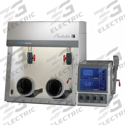 LABCONCO Glove Box: 34 3/8 in Overall Wd, 5 1/4 ft Overall Lg, 45 3/4 in Overall Ht - Controlled Atmosphere Glove Boxes