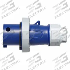 LEVITON Pin and Sleeve Plug: Blue, 250V AC, Three Phase, 30 A, 3 Pole, 4 Wire, IEC Grounding (MPN 430P9WLEV). Key specifications — Brand: LEVITON.