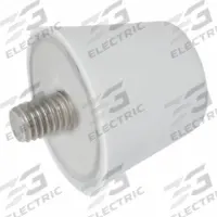 JW WINCO Vibration-Isolating Mount: Flat Conical, Silicone, Male x Non-Threaded Style, FDA Approved (MPN 256-32-M8-16-55-GR). Key specifications