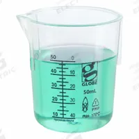 APPROVED VENDOR Beaker: Low Form, Printed Graduation, Polymethylpentene, Clear, 50 mL, Non-Sterile (MPN 3652-50). Key specifications — Clarity: Clear; Graduation Style: Printed; Body Color: Colorless; Brand: APPROVED VENDOR; Product Type: Beaker; Includes Graduations: Yes; Beaker Type: Low Form.
