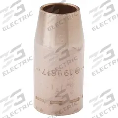 MILLER ELECTRIC Nozzle: FasTip, 3/4 in, Conical, Copper (MPN 199617). Key specifications — Insulation Type: Insulator Sold Separately; Duty Rating: Heavy Duty; For Contact Tip Series: FasTip; Manufacturer Part Number: 199617; Brand: MILLER ELECTRIC.