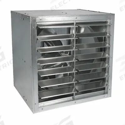 Dayton Cabinet Exhaust Fan: Belt Drive, 42 in Blade, 1 hp, Totally Enclosed Air Over - Cabinet Exhaust Fans