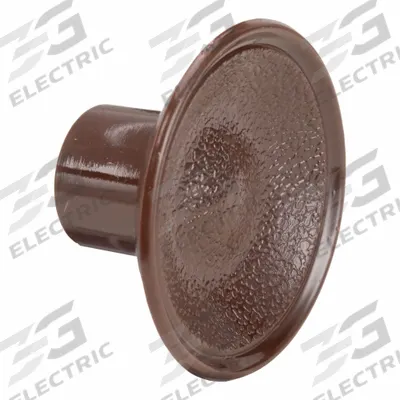 PRIME-LINE Closet Door Pull Knob: Brown, Thermoplastic, Unfinished, 1 in Projection - Hardware