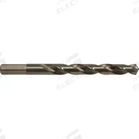 CLE-LINE Jobber Length Drill Bit: 19/64", 135° Split Point, Straw/Bronze Cobalt, Hex Shank (MPN C10615). Key specifications — attr1229327: 0.2969.