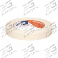 SHURTAPE Masking Tape: CP 105, Tan, 11/16 in Roll Wd, 60 1/8 yd Overall Roll Lg, 4.2 mil Thick (MPN 206932). Key specifications — Series: CP 105; Brand: SHURTAPE; Backing Material: Crepe Paper; For Location: Indoor; For Surface Type: Wood; Manufacturer Part Number: 206932.