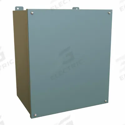 HAMMOND Electrical Enclosure: Steel, 16 in x 14 in x 10 in, NEMA 12/13, w/Panel - Steel Dust-Tight Enclosures