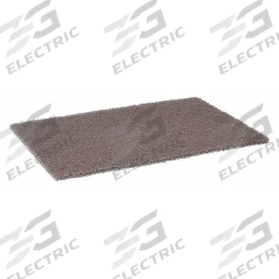SCOTCH-BRITE Sanding Hand Pad: 6 in x 9 in, Aluminum Oxide, Medium, Tan - Heavy-Duty Surface-Conditioning Pads for All Metals