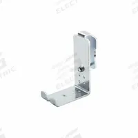 PANDUIT Cable J-Hook: Screw-On without Locking Latch, Zinc-Plated Steel, Screw Mount, Silver (MPN GACB-2). Key specifications — Material: Zinc-Plated Steel; Mounting: Screw Mount; Includes Locking Latch: No; Color: Silver; Brand: PANDUIT; Mounting Location: Wall; Mounting & Attachment (subhead): Screw-On without Locking Latch.
