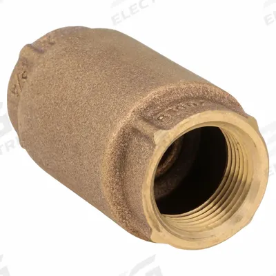APPROVED VENDOR Spring Check Valve: Inline Valve Body, 3/4 in Pipe Size, FNPT x FNPT, Bronze - Bronze Poppet Check Valves