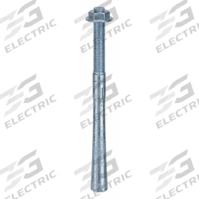 MKT FASTENING Wedge Anchor: 12 in Overall Lg, 3/4 in Dia, 3/4"-10 Thread Size, 4 in Thread Lg - Steel Wedge Anchors