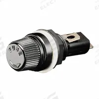 MERSEN Panel Mount Fuse Holder: For Fuse Size 13/32 in x 1 5/16 in, 1 Pole, 15 A Max, 250 V AC (MPN GPM-G). Key specifications — Fuse Holder Termination Type: 3/16 in Solder; Fuse Holder Cap Style: Fingergrip Screw In; Brand: MERSEN; Fits Fuse Class or Type: Glass and Ceramic.