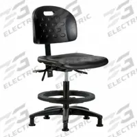 Ergonomic Chair: Polyurethane, Armless, Ht Range 19 3/4 in to 27 1/2 in, 18 in Seat Wd, 0 Casters (MPN BR-HPMBCH-RG-T0-A0-BF-RG-BLK). Key specifications — Foot Support: Yes; Back Tilt Backward: 13.5°; Back Tilt Forward: 10.5°; Base Material: Nylon; Brand: APPROVED VENDOR; Product Type: Ergonomic Chair; ESD-Safe: Not ESD Safe.