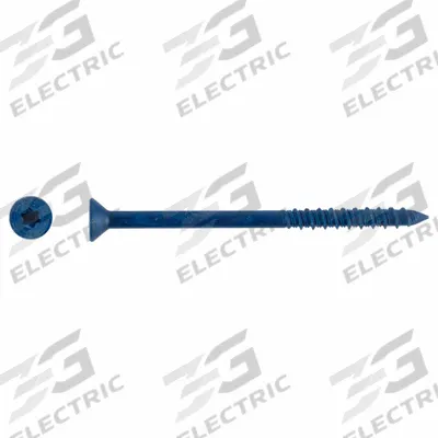 TAPCON Concrete Anchor Screw: 3 3/4 in Overall Lg, 1/4 in Dia, Steel, Torx, Flat - Flat-Head Screw Anchors