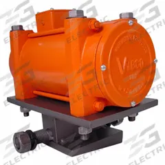 VIBCO Electric Vibrator: VMW Series, 1,100 lbf, 575V, 0.4 A, 3,600 vpm, 11,000 lb Bin Wt Capacity (MPN VMW-450-3-575). Key specifications — attr661948: No; attr661947: 0.4 A; attr661979: 78 Db @ 3600 vpm; attr661970: 575V.