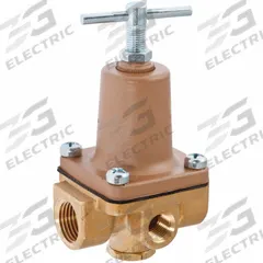 WATTS Pressure Regulator: FNPT x FNPT, 1/4 in Pipe Size, Brass, 3 psi to 50 psi, 140°F Max. Op Temp (MPN 1/4 LF 263A-B3-50PSI). Key specifications — Brand: WATTS; Low-Lead Compliance: Low-Lead Compliant.