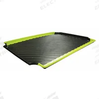STRUCTURAL PLASTICS Containment Tray: 24 in x 30 in x 1 in, Black/Yellow, High Density Polyethylene (MPN CTY300124). Key specifications — Brand: STRUCTURAL PLASTICS; Material: High Density Polyethylene; Color: Black/Yellow.