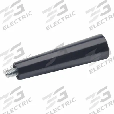 JW WINCO Tapered Handle; Cylindrical Handle: Tapered, Plastic w/ Steel Thread, M12 - Long Tapered Knobs with Threaded Stud