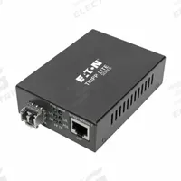 EATON TRIPP LITE Fiber to Ethernet Media Converter: 2 Ports, LC/RJ45, Multimode (MPN N785-INT-PLCMM1). Key specifications — Port Type: LC; Mode Type: Multimode; Manufacturer Part Number: N785-INT-PLCMM1; Brand: EATON TRIPP LITE; Features: Completely Plug-and-Play with no Additional Software Required for Connection; Product Type: Fiber to Ethernet Media Converter; Maximum Input Voltage: 240V AC; Network Interface: 10 MBps.